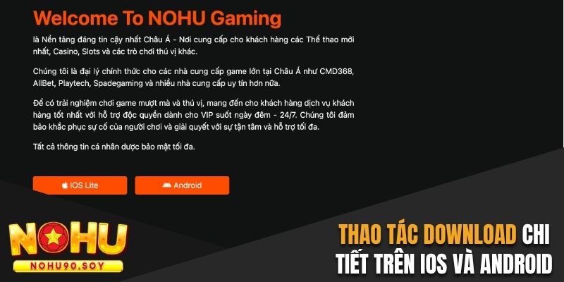 Thao tác download chi tiết trên iOS và Android